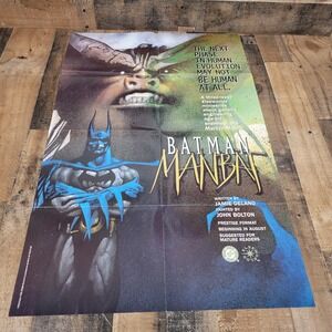 DC Comics Batman Manbat Prestige Format 1995 Elseworlds Poster Art Print Vintage